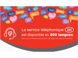 Rappel : le service 211 Grand Montréal est disponible en 200 langues